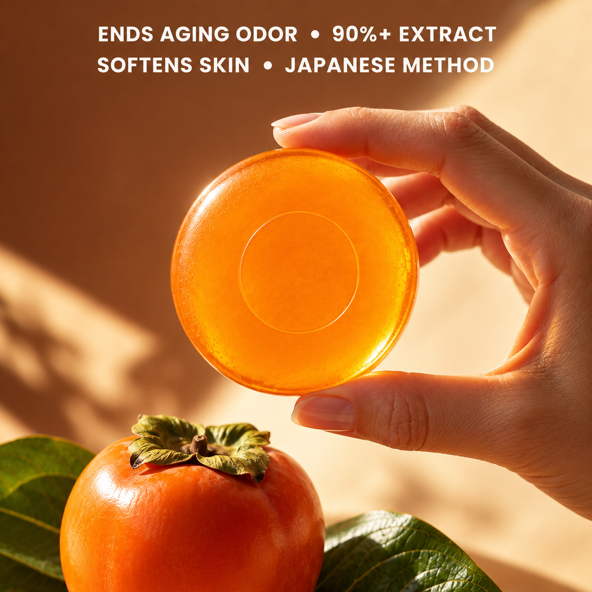 Deodorizing Soap Bar with Persimmon