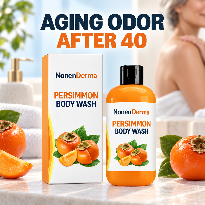 Persimmon Body Wash Gel for Aging Odor