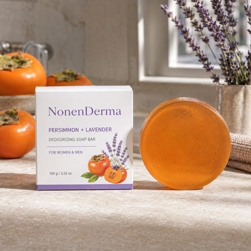NonenDerma Persimmon and Lavender Deodorizing Soap Bar