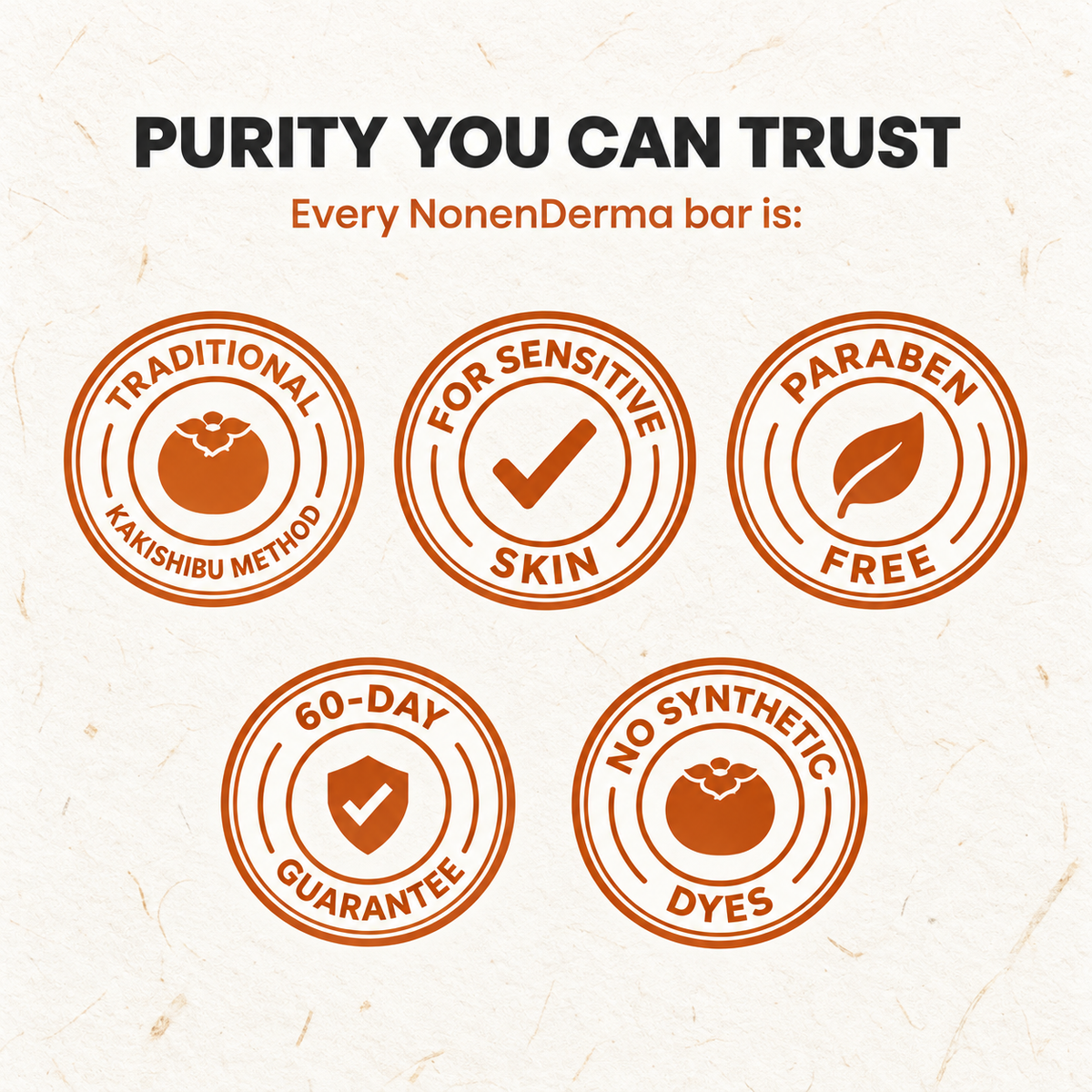 Deodorizing Soap Bar with Persimmon