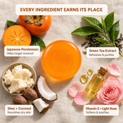 Deodorizing Soap Bar with Persimmon