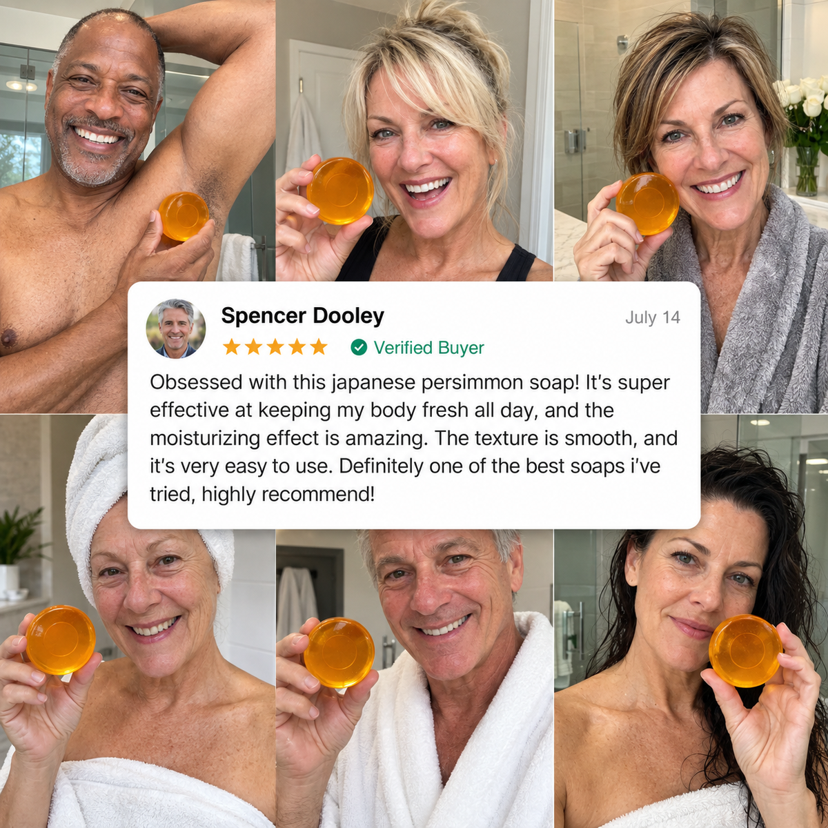 Deodorizing Soap Bar with Persimmon